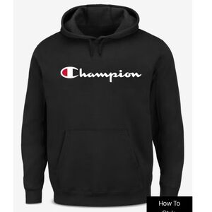 Champion Black Pullover Hoodie